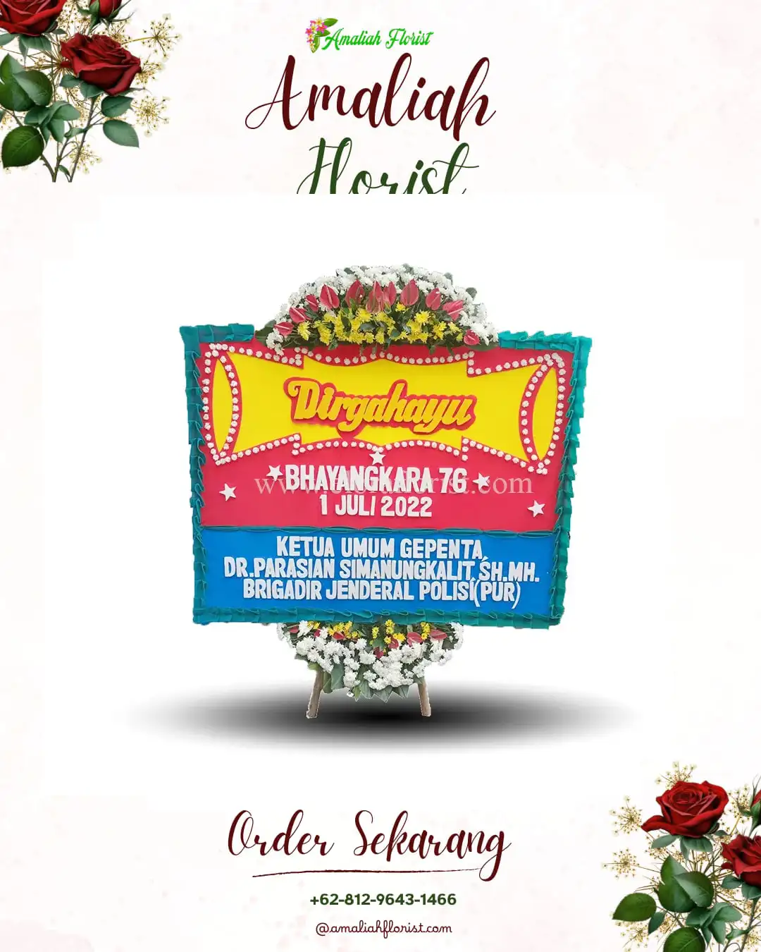Papan Bunga HUT Ulang Tahun Baktiya Barat